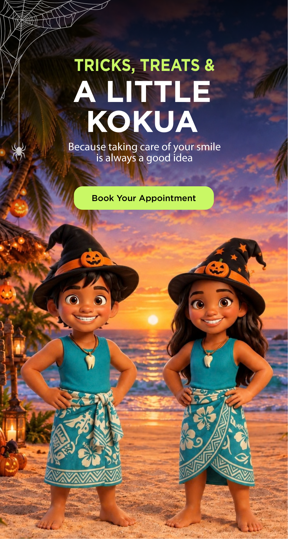Halloween Popup Banner | Kokua Smiles